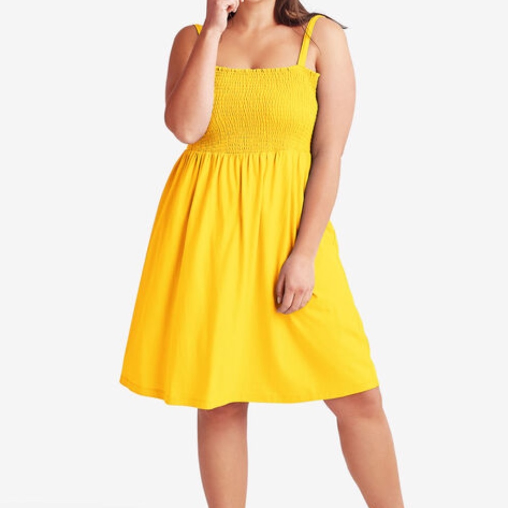 Ellos Smocked Bodice Tank Dress